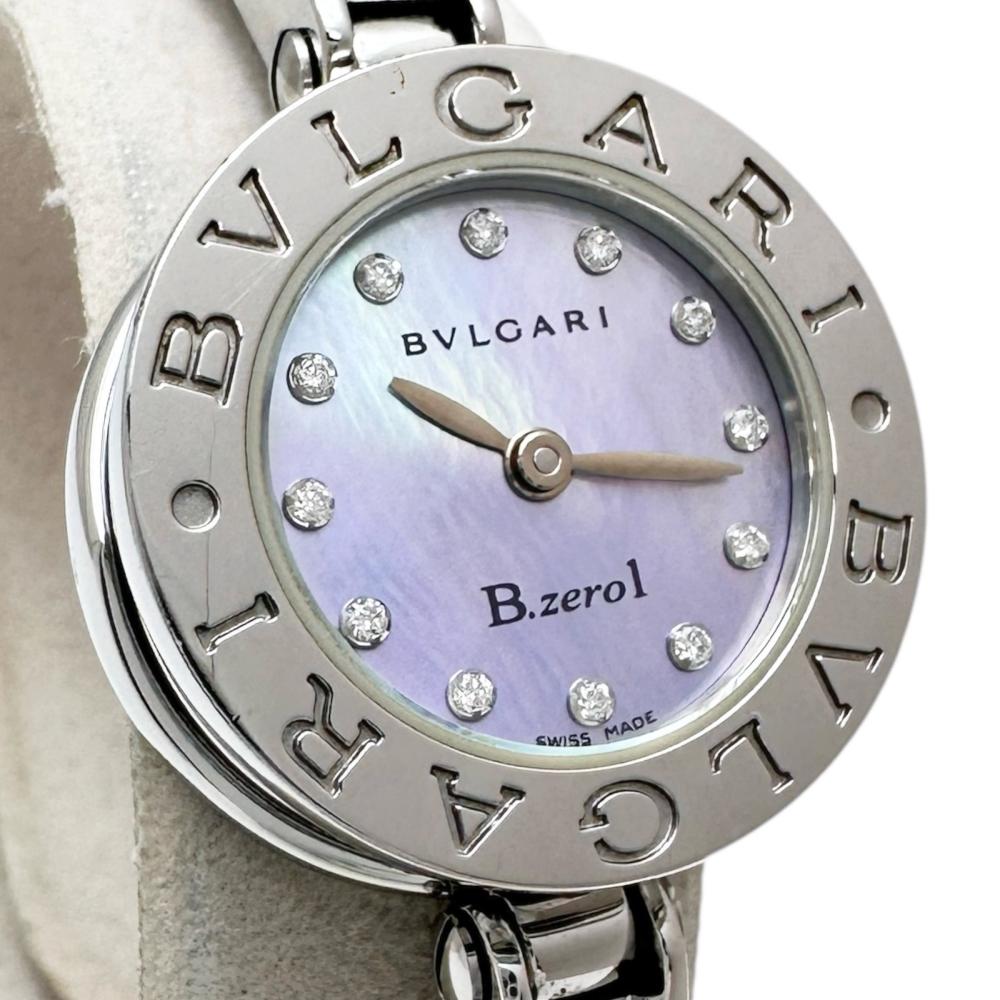 BVLGARI Bzero1 Watches BZ22S Blue shellDial Stainless Steel Quartz Analog ... Bvlgari B-Zero One Bz22S Analog Quartz Women B-Zero1 Blue  main image 2