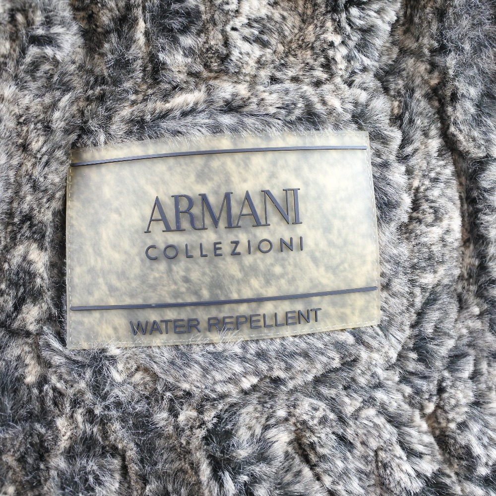 【ARMANI】アルマーニ コレツィオーニ WATER REPELLENT ナイロン グレー レディース ダウンジャケット【中古】