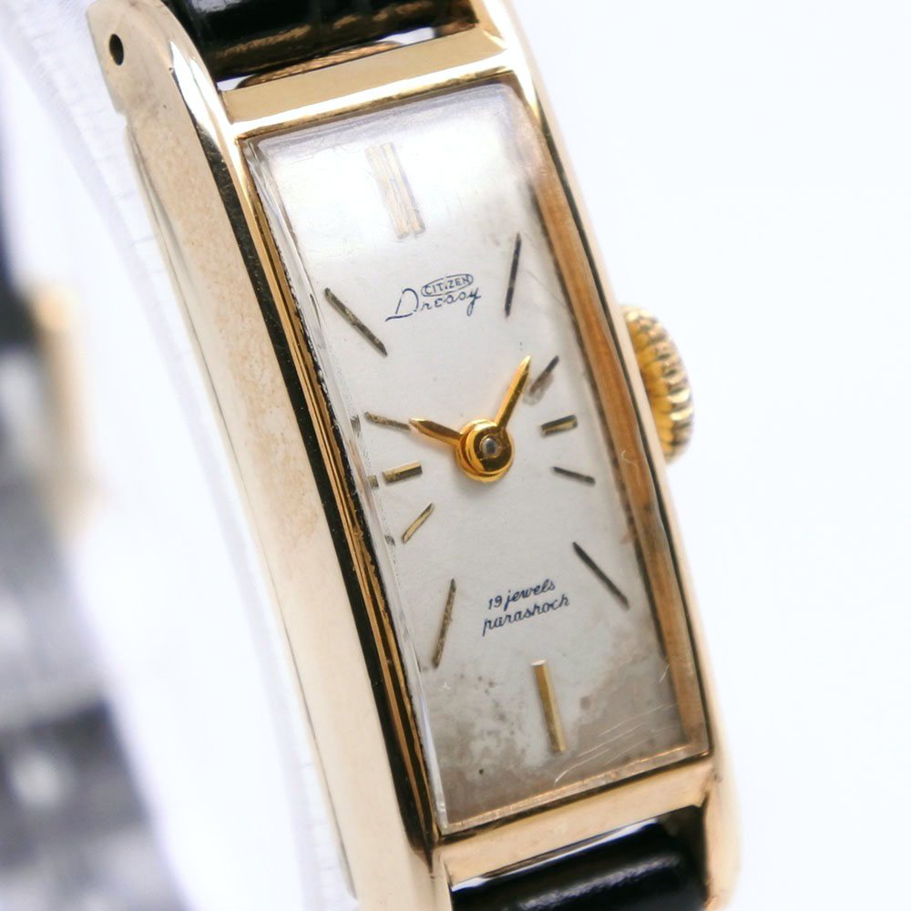 【CITIZEN】シチズン デイデイト 6000-K09346 ステンレススチール×金メッキ シルバー クオーツ アナログ表示 レディース 白文字盤 腕時計