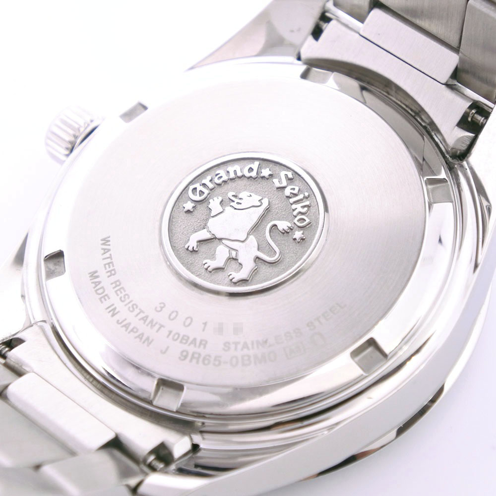 【SEIKO】セイコー ※ジャンク グランドセイコー 9R65-0BM0 SBGA101 ステンレススチール ブラック スプリングドライブ メンズ 黒文字盤 腕時計