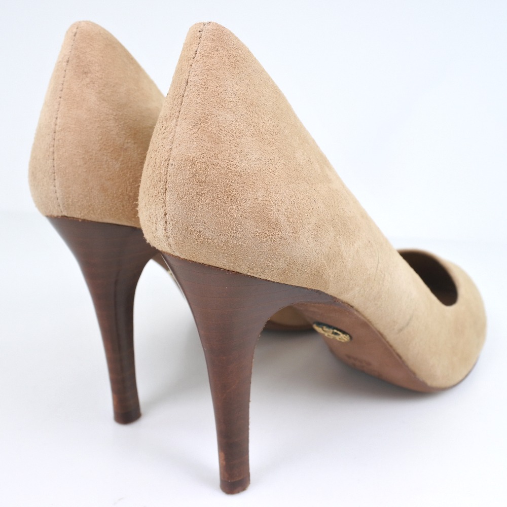 Tory Burch】トリーバーチ MABEL 85MM PUMP スウェード GLAY BEIGE 295