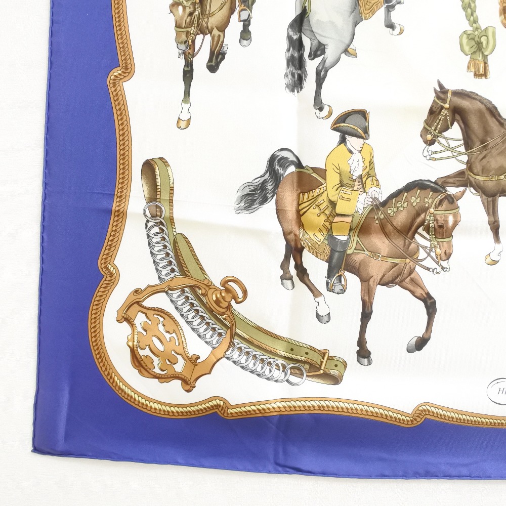 HERMES エルメス カレ 90 Ballet equestre 乗馬のバレエ スカーフ シルク 絹 イエロー グリーン 馬 乗馬 ダンスJA-17368