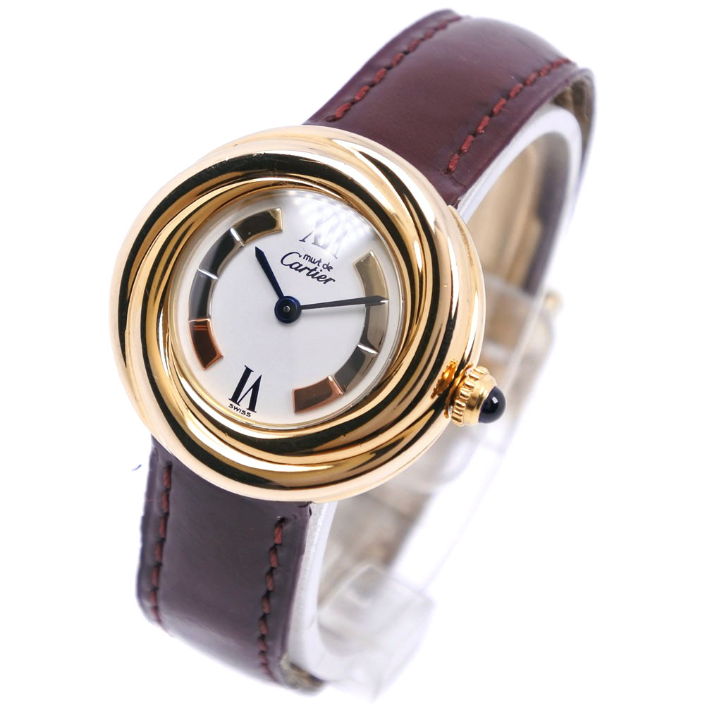 CARTIER】カルティエ マスト トリニティ W1010744 シルバー925 茶 ...