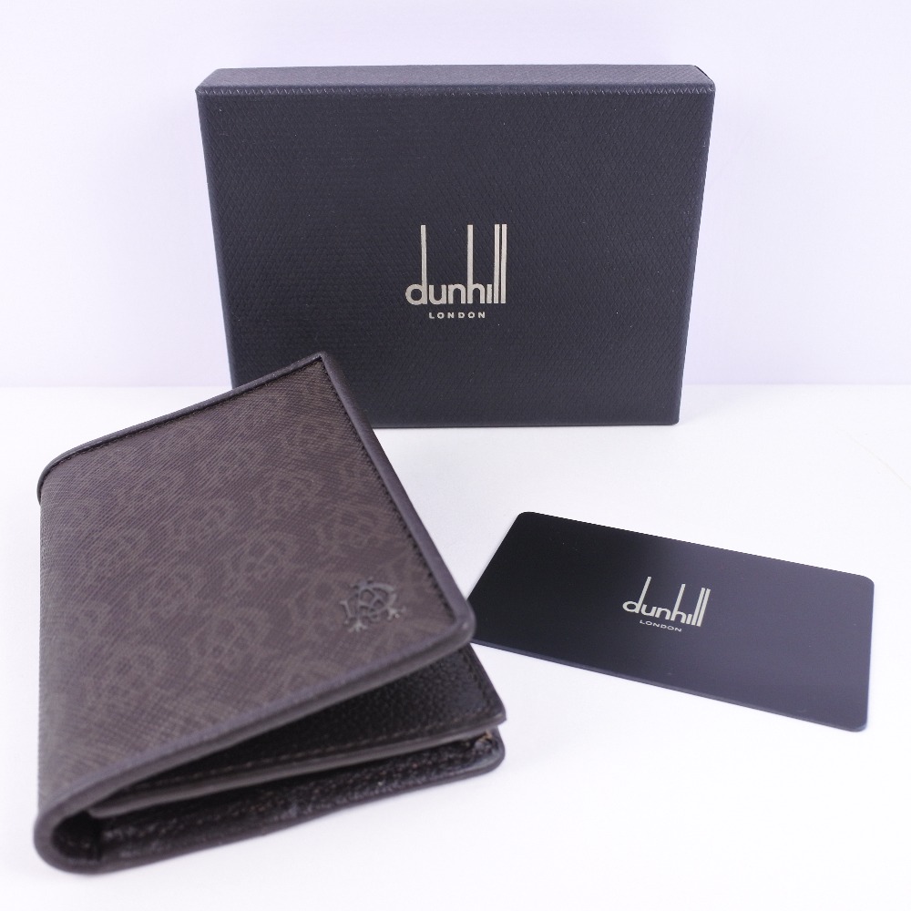 Dunhill】ダンヒル レザー グレー メンズ カードケース【未使用