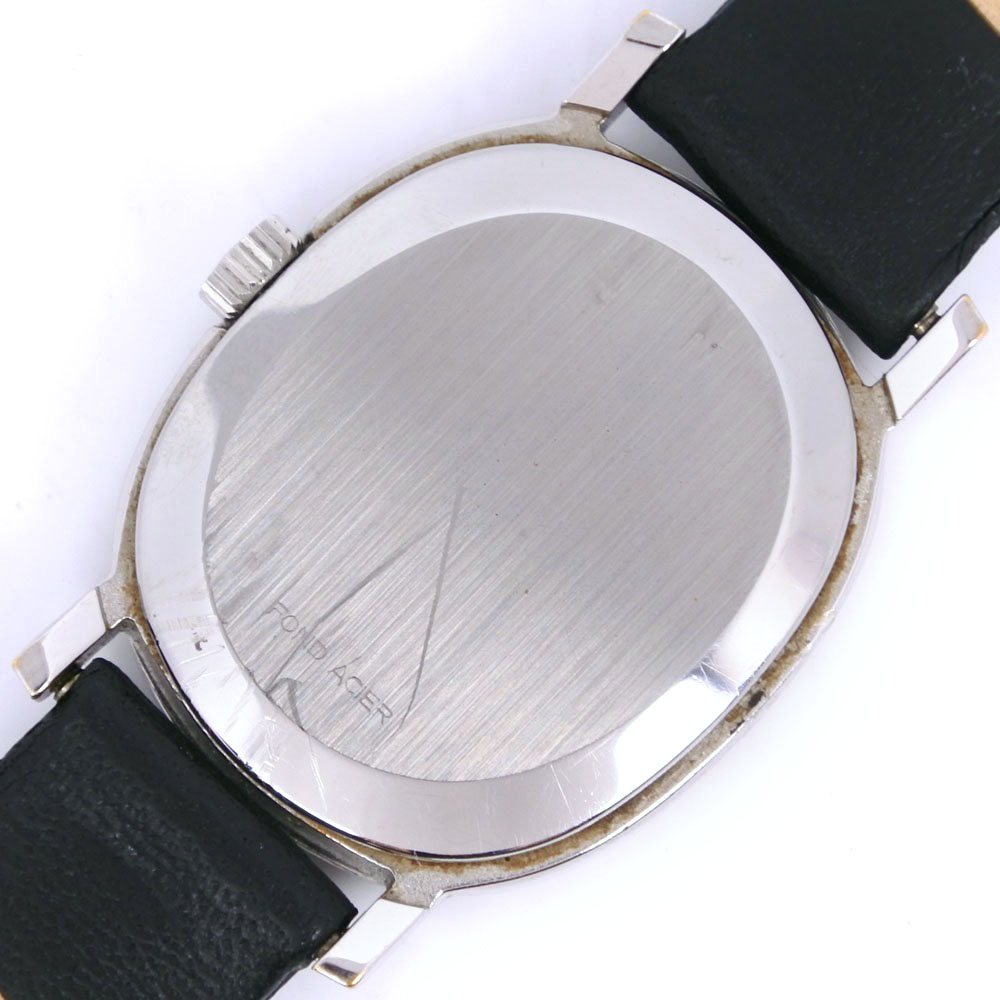【OMEGA】オメガ デビル/デヴィル cal.625 ステンレススチール×レザー 手巻き レディース シルバー文字盤 腕時計