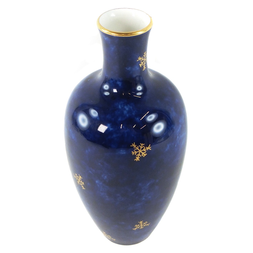 アンティーク セーブル窯のセーブル ブルーの花瓶