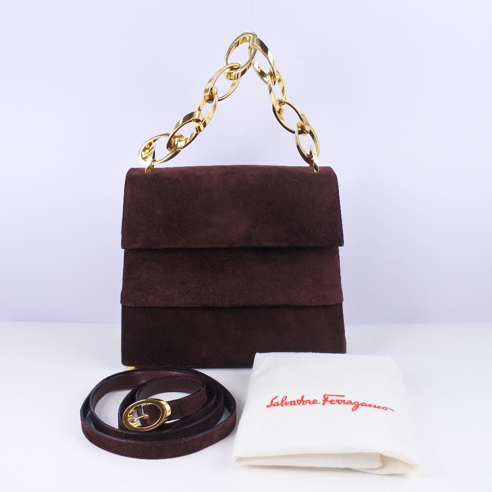 Ferragamo velvet online bag