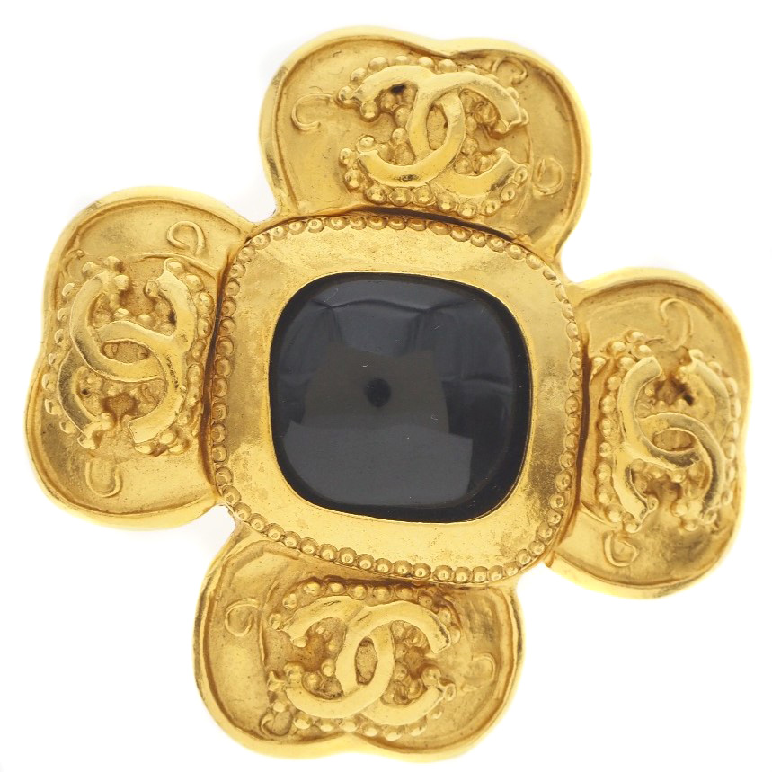 シャネル ブローチ ココマーク べっ甲調 ブラウンアクセサリー 小物 レディース 女性 CHANEL accessories brooch gold