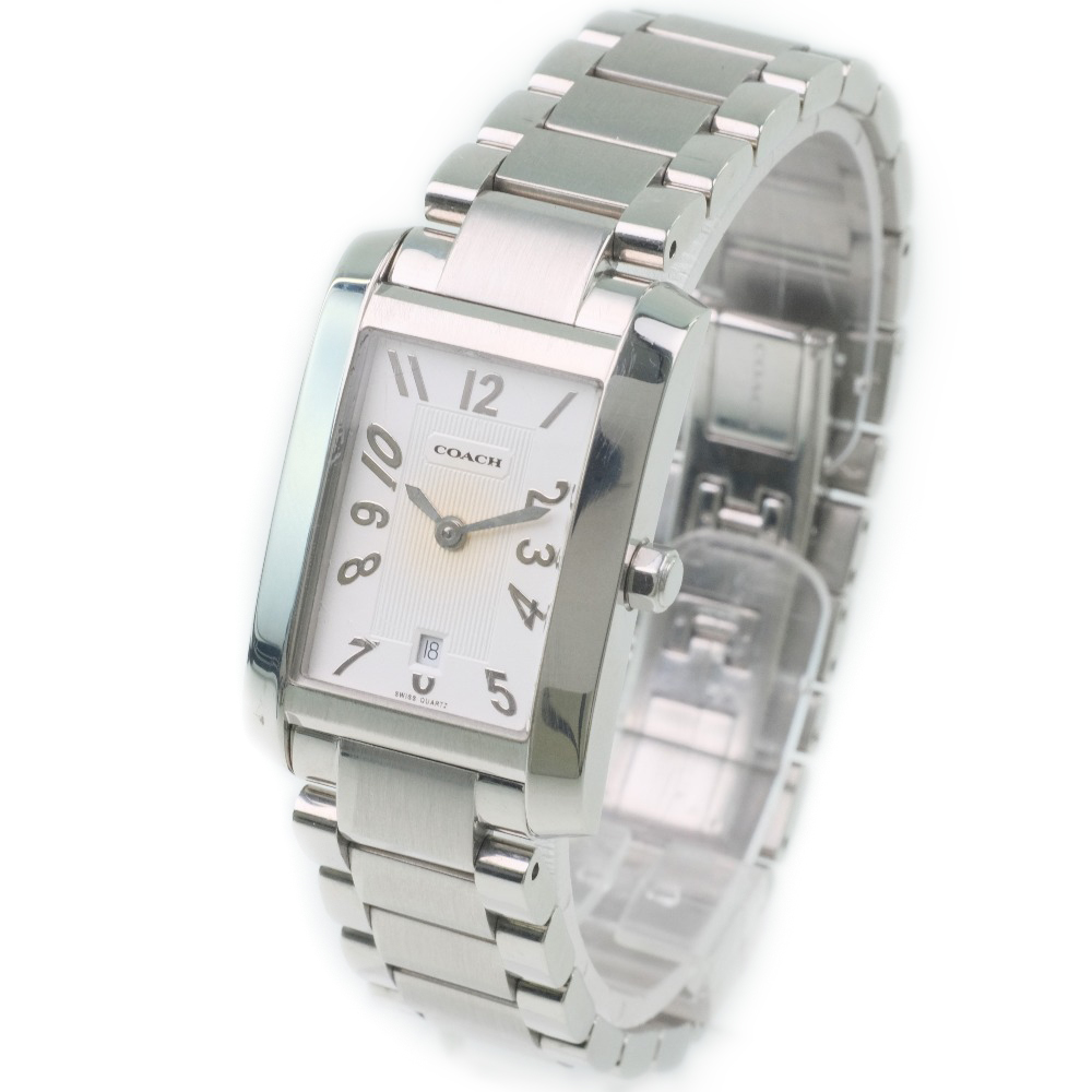 コーチ 0243 クオーツ レディース 白 腕時計 - 腕時計