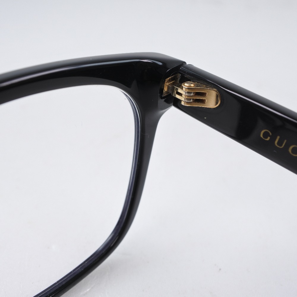 GUCCI】グッチ ※眼鏡フレーム GG0420O プラスチック×ラインストーン 黒