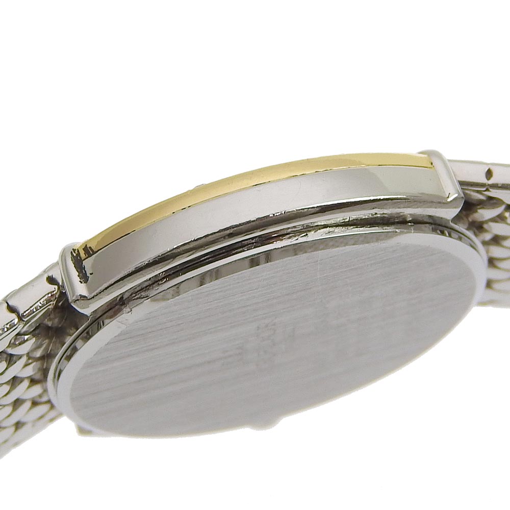 【SEIKO】セイコー クレドール ダイヤベゼル 5A70-3000 GSWE982 ステンレススチール×K18イエローゴールド シルバー クオーツ  レディース 白文字盤 腕時計【中古】