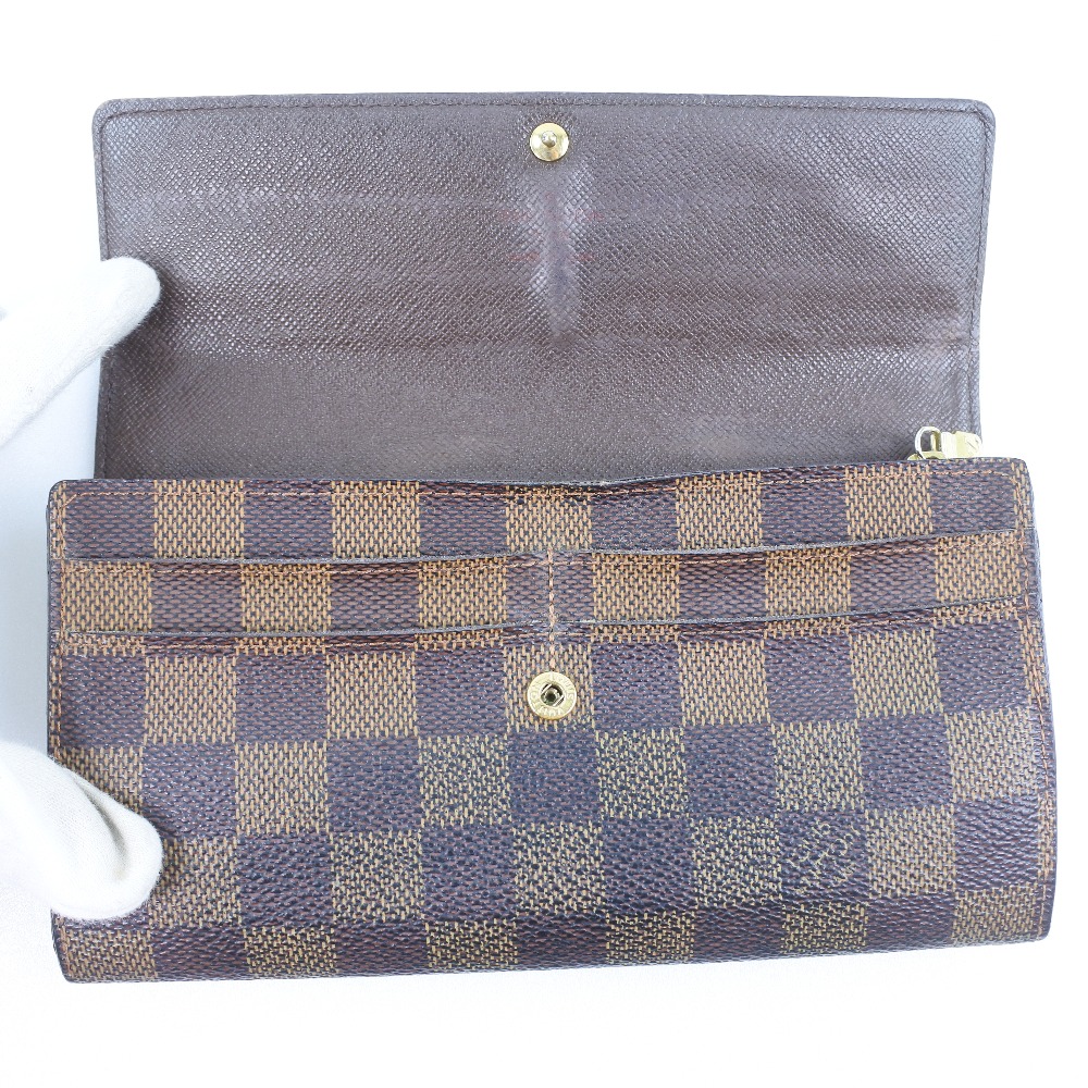 LOUIS VUITTON】ルイ・ヴィトン ポルトフォイユサラ N61734 ダミエ ...