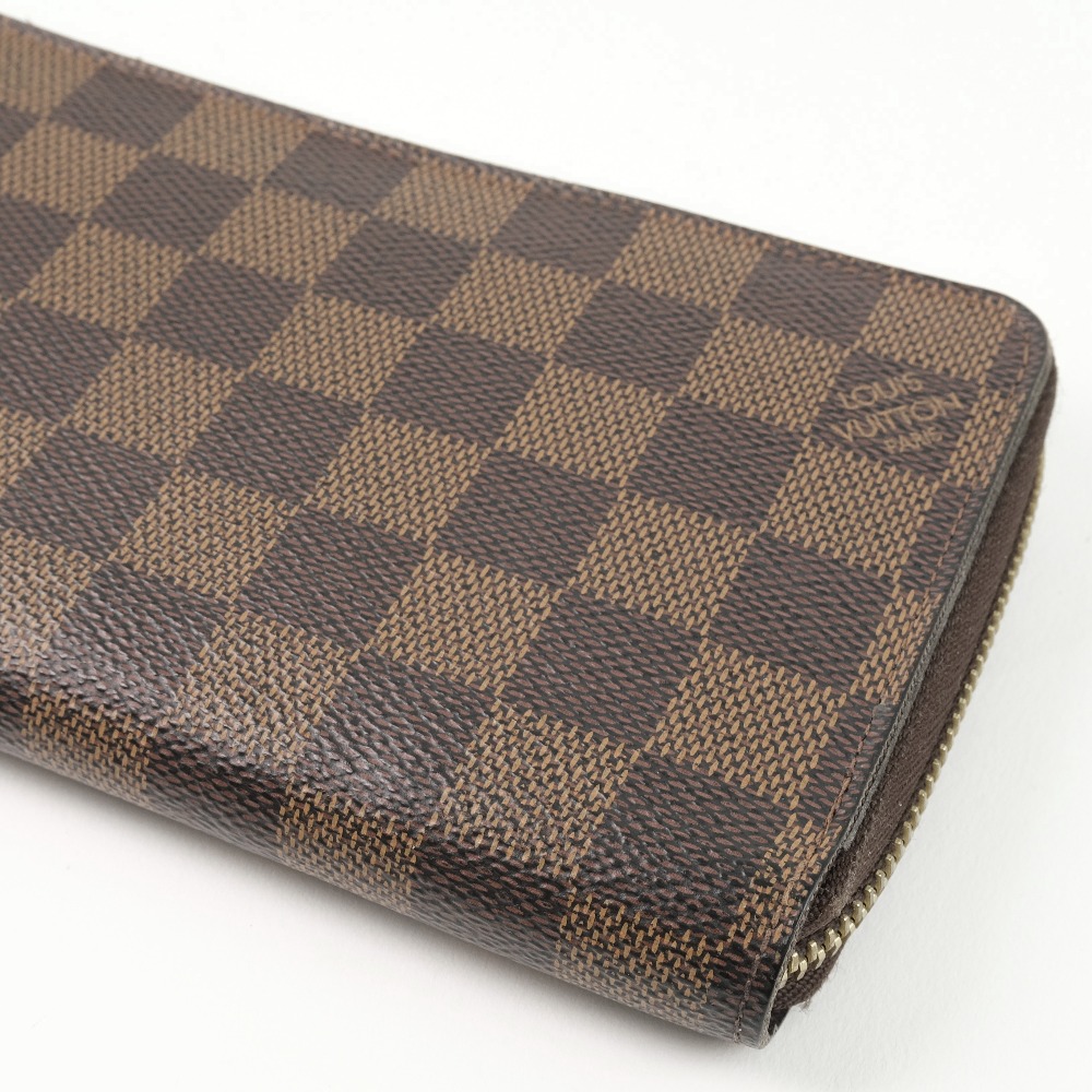 【LOUIS VUITTON】ルイ・ヴィトン ジッピーウォレット ラウンドファスナー N41661 ダミエキャンバス 茶 MI4105 ユニセックス  長財布【中古】