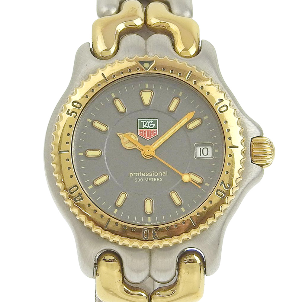 【Dunhill】ダンヒル ステンレススチール シルバー/ゴールド クオーツ アナログ表示 レディース グレー文字盤 腕時計約22mmケース