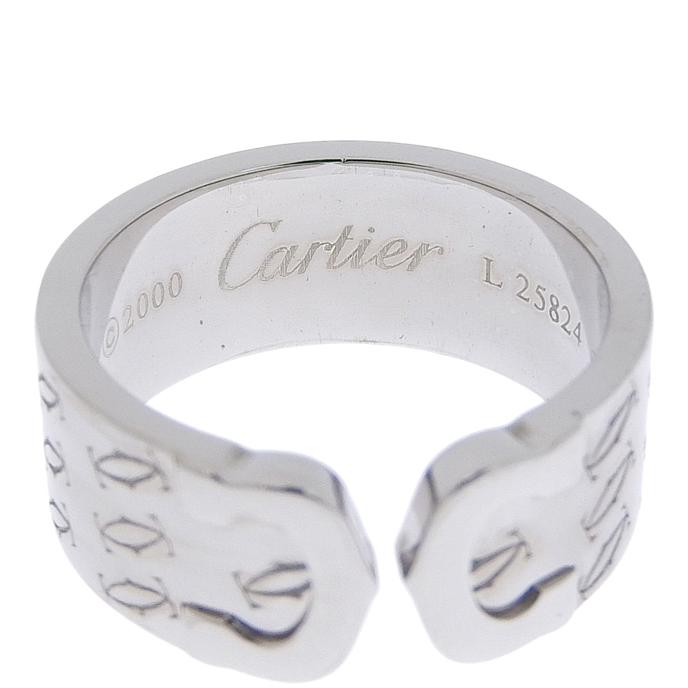 【CARTIER】カルティエ C2 2000年クリスマス限定 K18ホワイトゴールド 13号 レディース リング・指輪