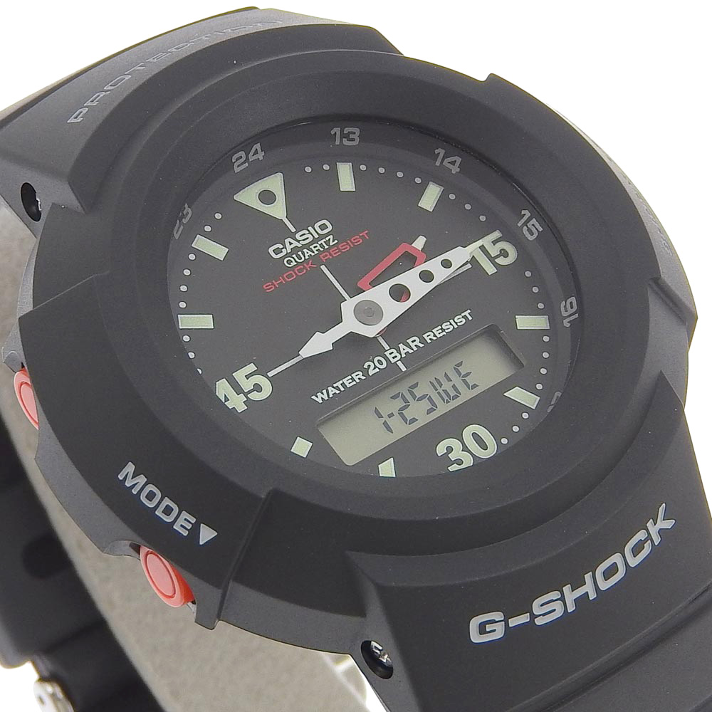 CASIO】カシオ G-SHOCK/Gショック デュアルタイム AW-500E-1EDR