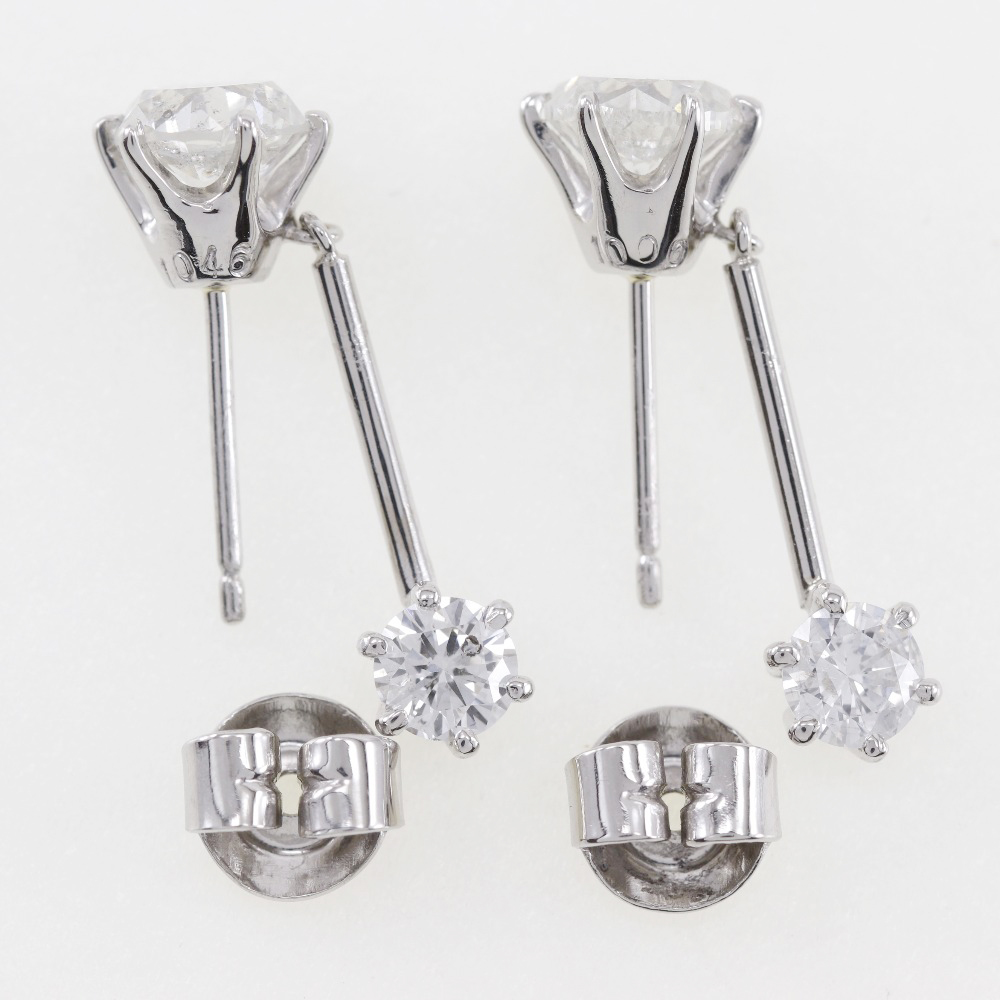 4℃ (ヨンドシー)ダイヤ付きピアスPt900 4℃ ピアス Pt900×ダイヤモンド