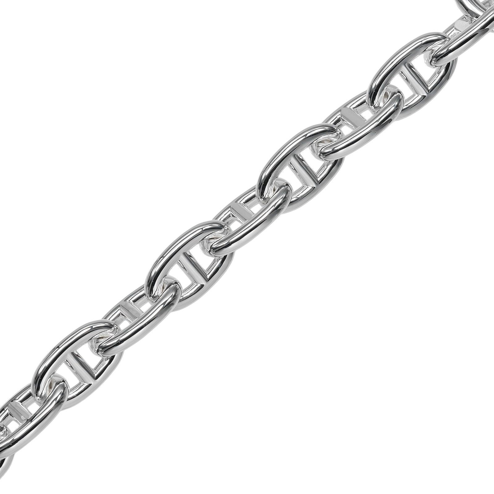 HERMES Chaine d'Ancre TGM 13 links Bracelet Silver925 120.7g Women