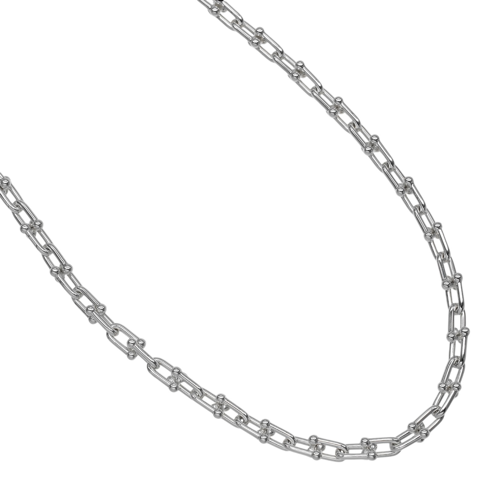 TIFFANY&Co. hardware small link Necklace Silver925 42.8g Women | eBay