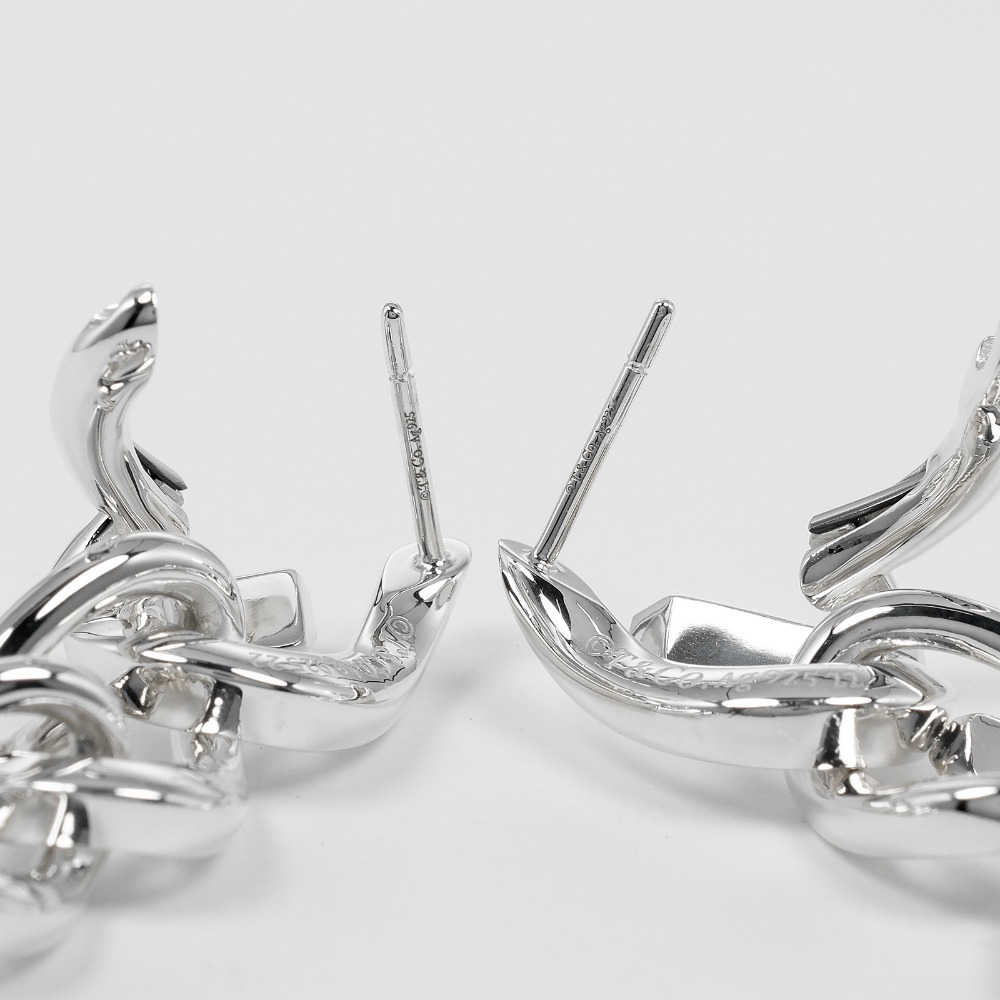 TIFFANY&Co. Forge Droplink High Polish Piercing Silver925 20.3g