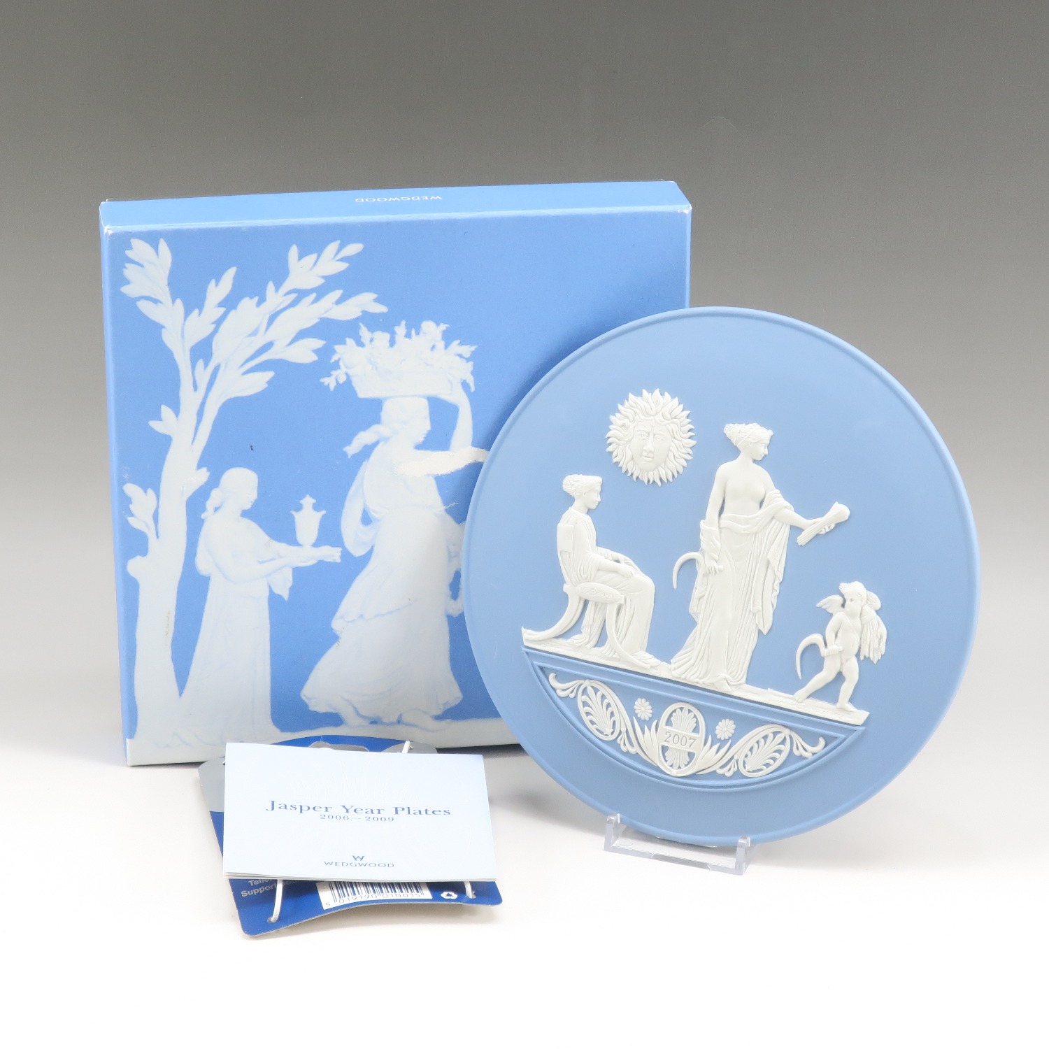 Wedgwood】ウェッジウッド 2007年 イヤープレート ジャスパー 18.5cm _