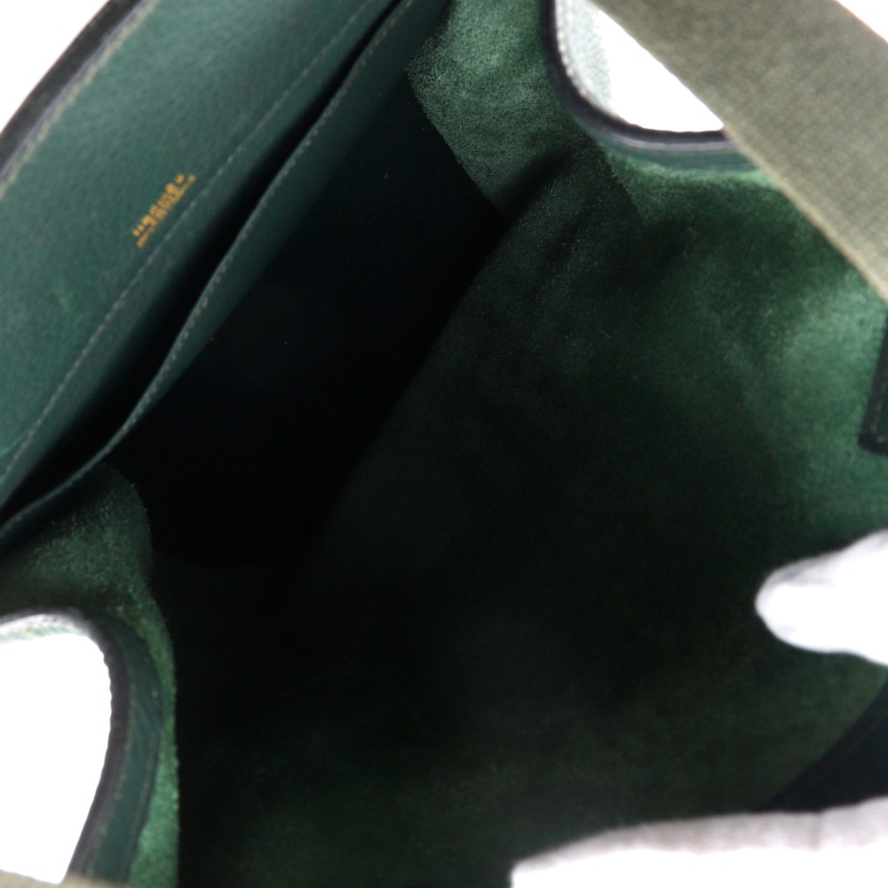 HERMES Sherpa PM Backpack Daypack vintage Green leather unisex