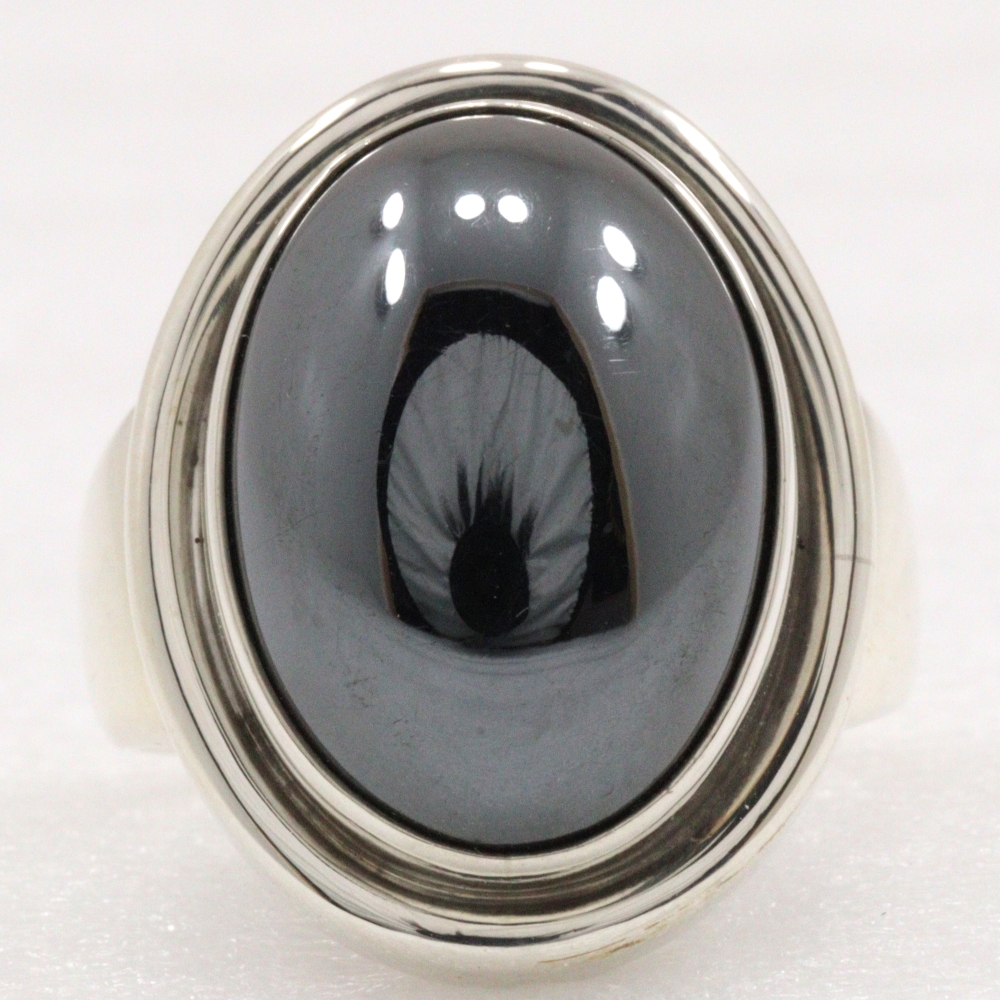 Georg Jensen】ジョージジェンセン シルバー925×ヘマタイト 10号 