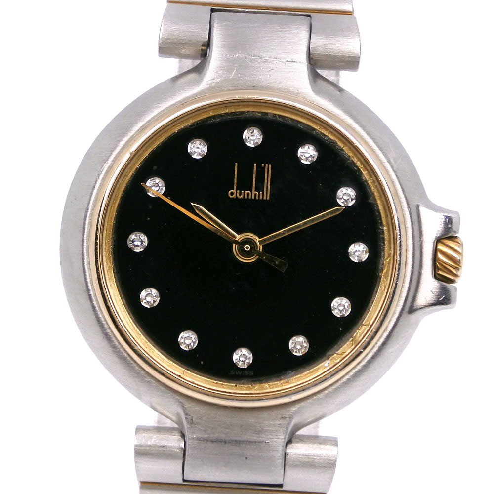 Dunhill Millennium Watches 12P diamond blackDial Stainless  display picture 3