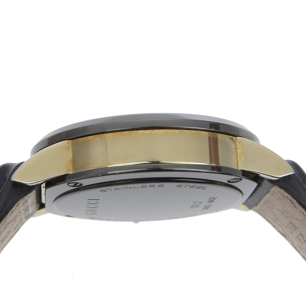 GUCCI G Chrono Watches 101.2 blackDial Stainless Steel 