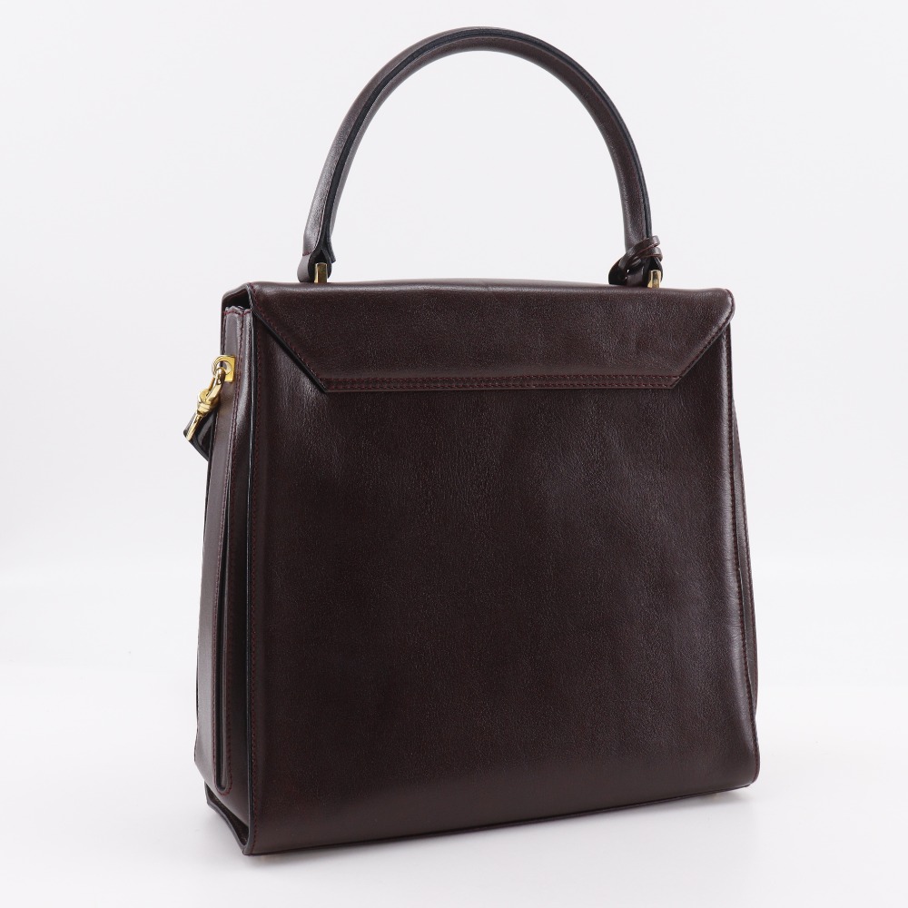 GOLD PFEIL 2WAYShoulder Handbag One handle Bordeaux Calfskin Women