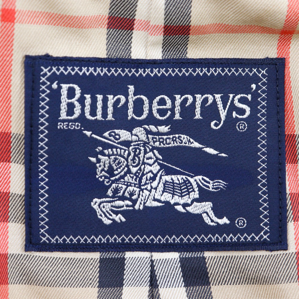 ○Burberrys' バーバリー ステンカラーコート ノバチェック ベージュ