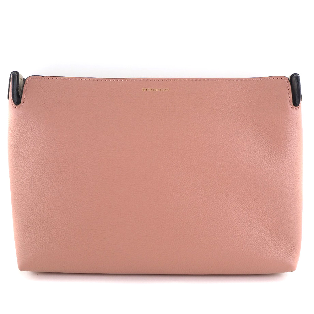 BURBERRY】バーバリー MEDIUM CLUTCH 4076688 1 牛革 DUSTYROSE