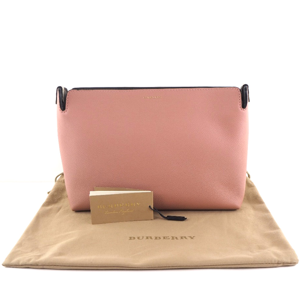 クラッチバッグ BURBERRY 'Rose' clutch Pink 8078860 Burberry Pink Leather D-Ring Flap Clutch Bag | Yoogi's Closet