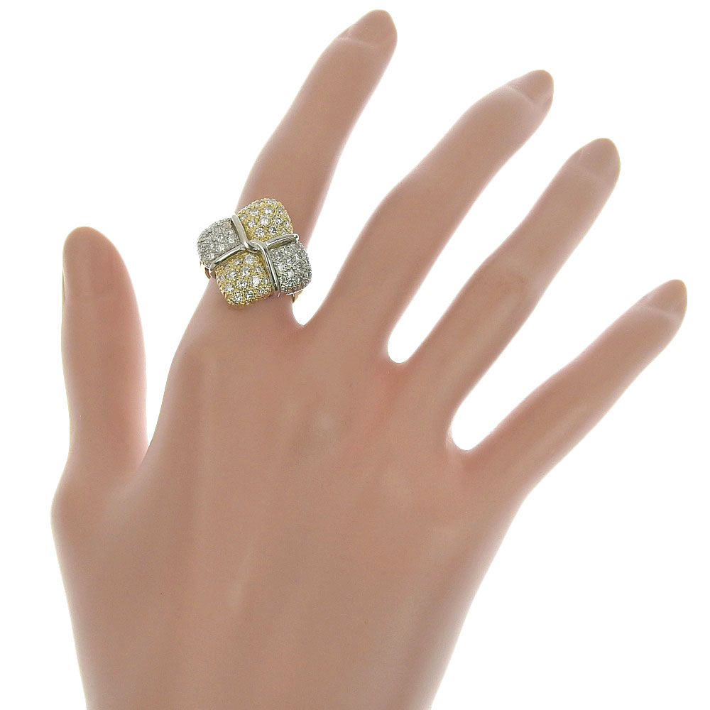 k18．pt900．ダイヤモンド、指輪、No.1134.