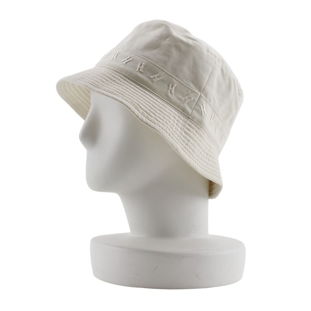 エルメス バケットハット Hロゴ刺繍 アイボリー 56 HERMES Bucket hat hat H logo embroidery off white polyester