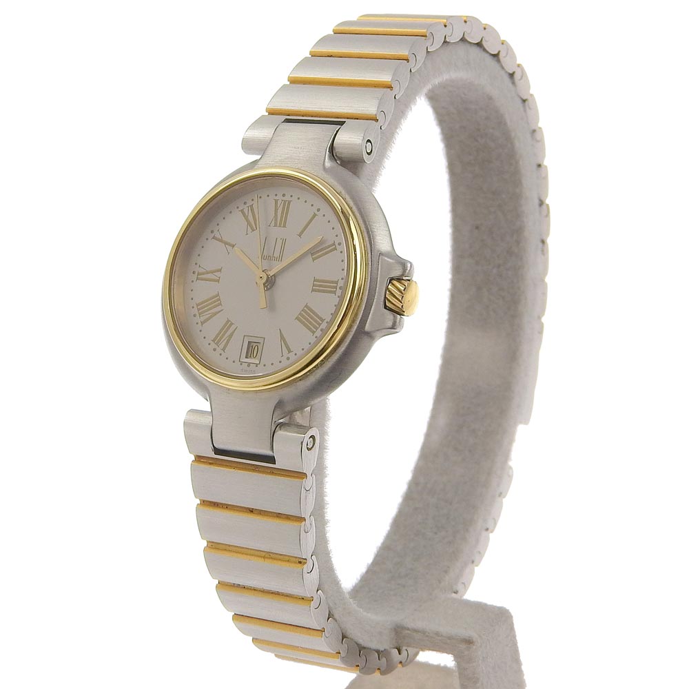 【未使用品】 Silver Watches Dunhill / Steel Stainless grayDial Gold 時計