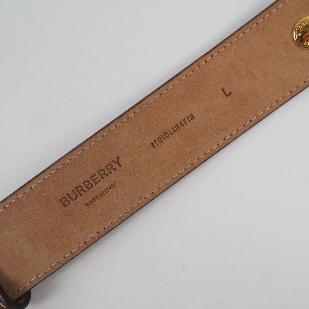 BURBERRY】バーバリー 8019719 レザー TAN 茶 レディース ベルト【中古