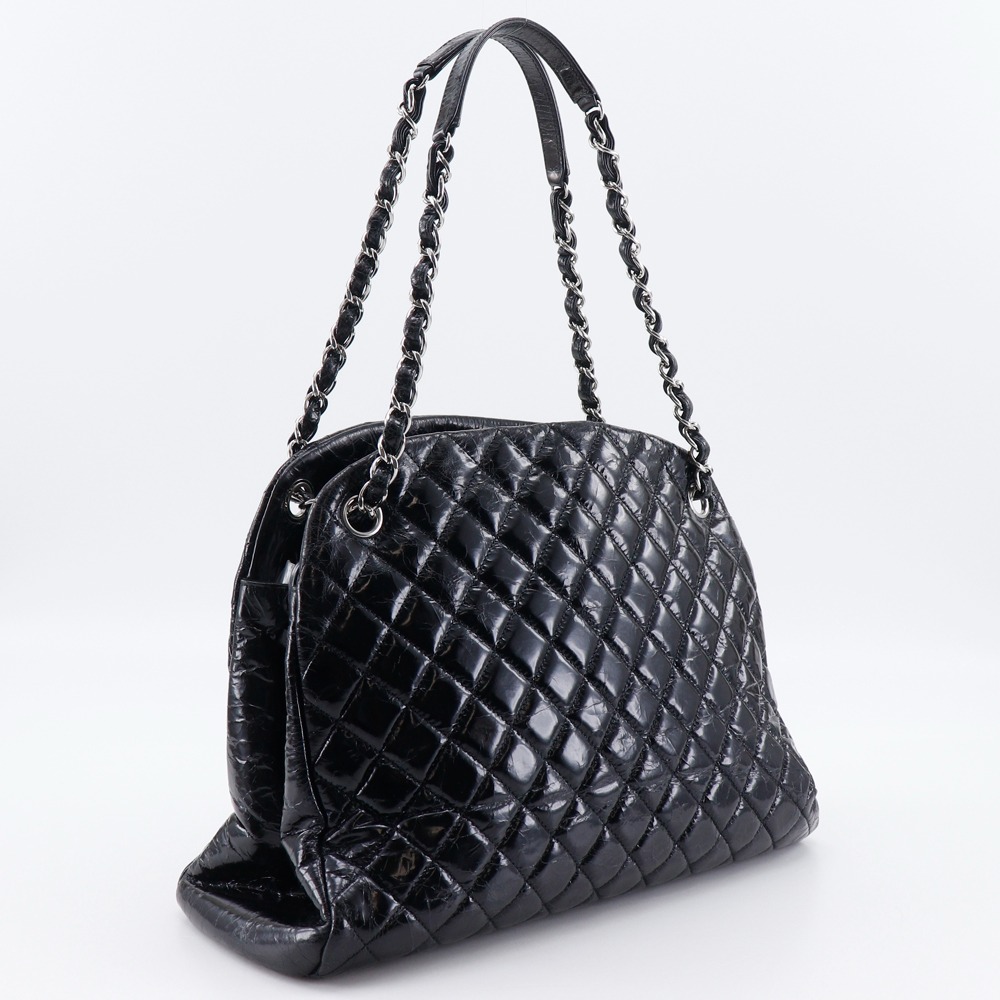 CHANEL Mademoiselle Bowling Bag Tote Bag A50558 Matelasse Chain