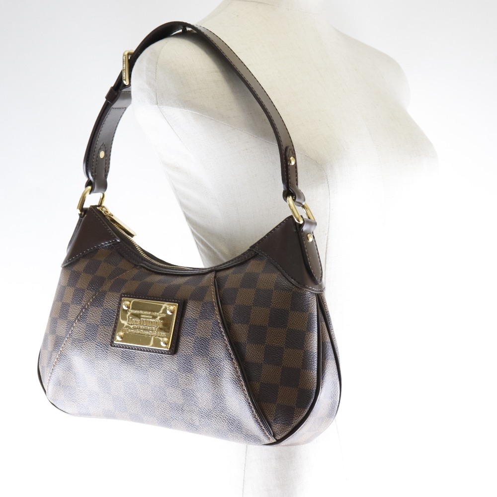 LOUIS VUITTON】ルイ・ヴィトン テムズPM N48180 ダミエキャンバス 茶 