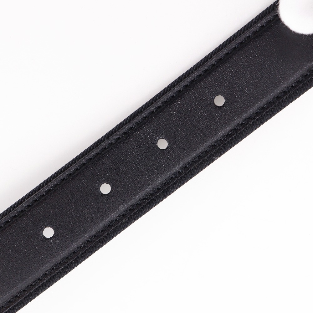 CARTIER Panther belt Pochette black Calfskin/Plated Gold  display picture 2