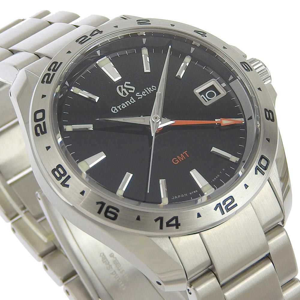【SEIKO】セイコー グランドセイコー 9F86-0AB0 SBGN003 ステンレススチール クオーツ アナログ表示 メンズ 黒文字盤 腕時計