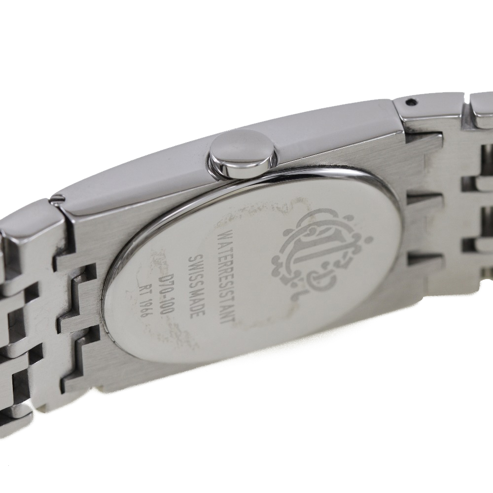 【Dior】ディオール ミスディオール D70-100 ステンレススチール シルバー クオーツ アナログ表示 レディース 黒文字盤 腕時計【中古】