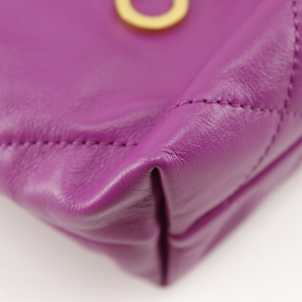 CHANEL 22 Mini Bag Shoulder Bag AS3980 2WAY handbag purple
