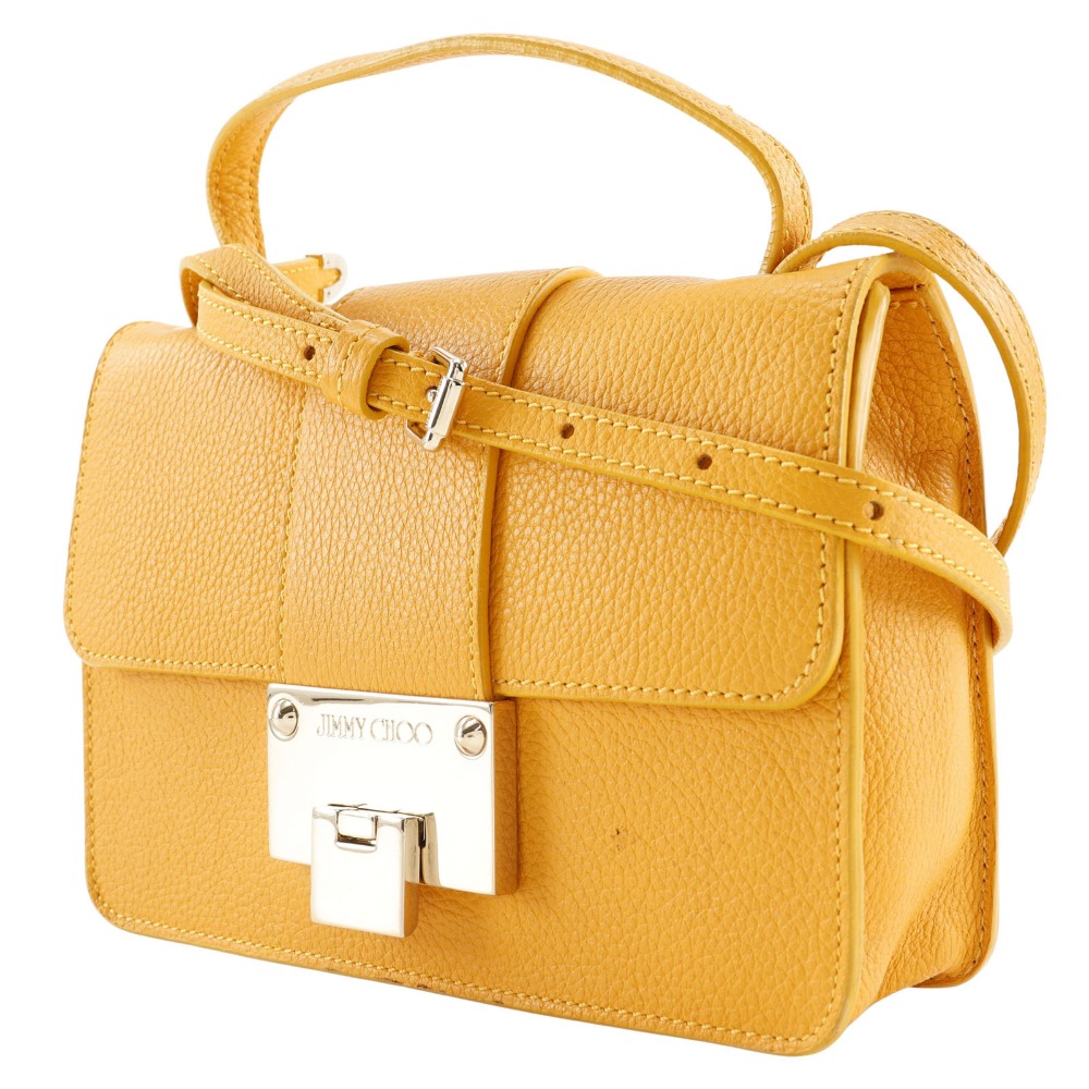 JIMMY CHOO 2WAY Mini Shoulder Handbag yellow Calfskin Women | eBay