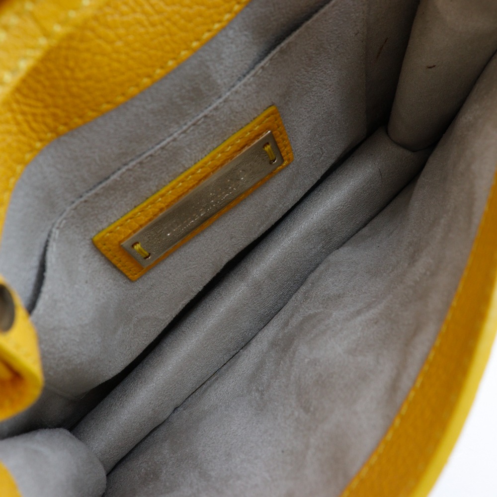 JIMMY CHOO 2WAY Mini Shoulder Handbag yellow Calfskin Women | eBay