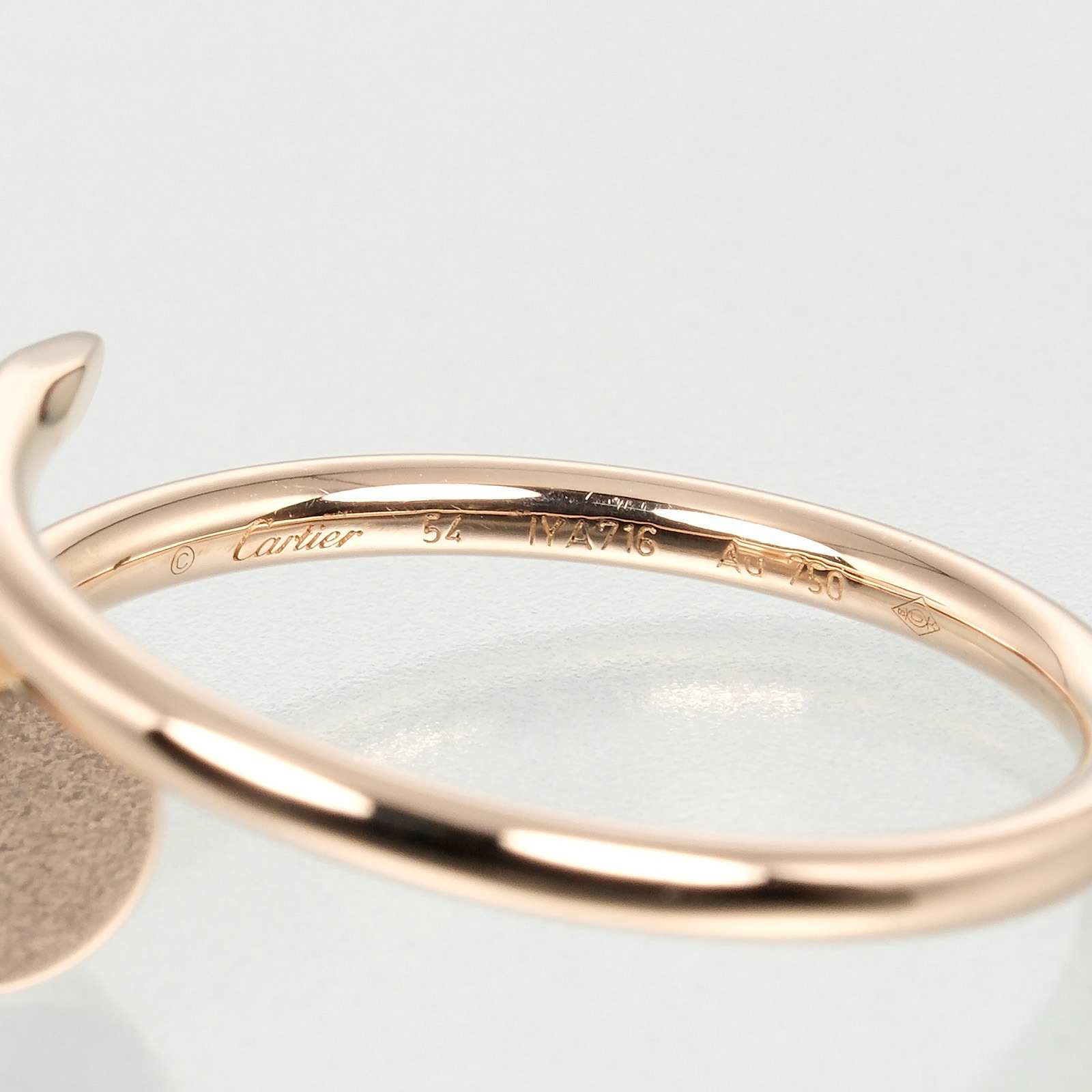 CARTIER Juste un Clou SM Ring K18 Pink Gold #7.0(US Size
