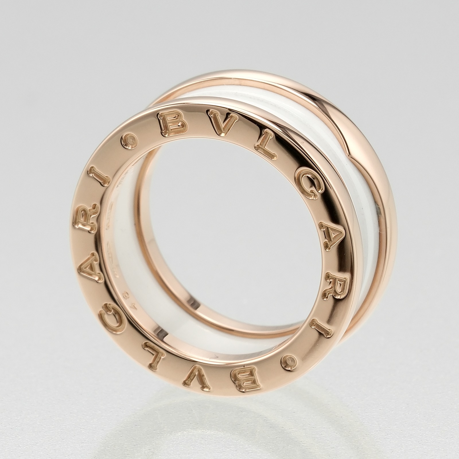 BVLGARI Be Zero One 3 Band Ring B.ZERO1 K18 Pink Gold