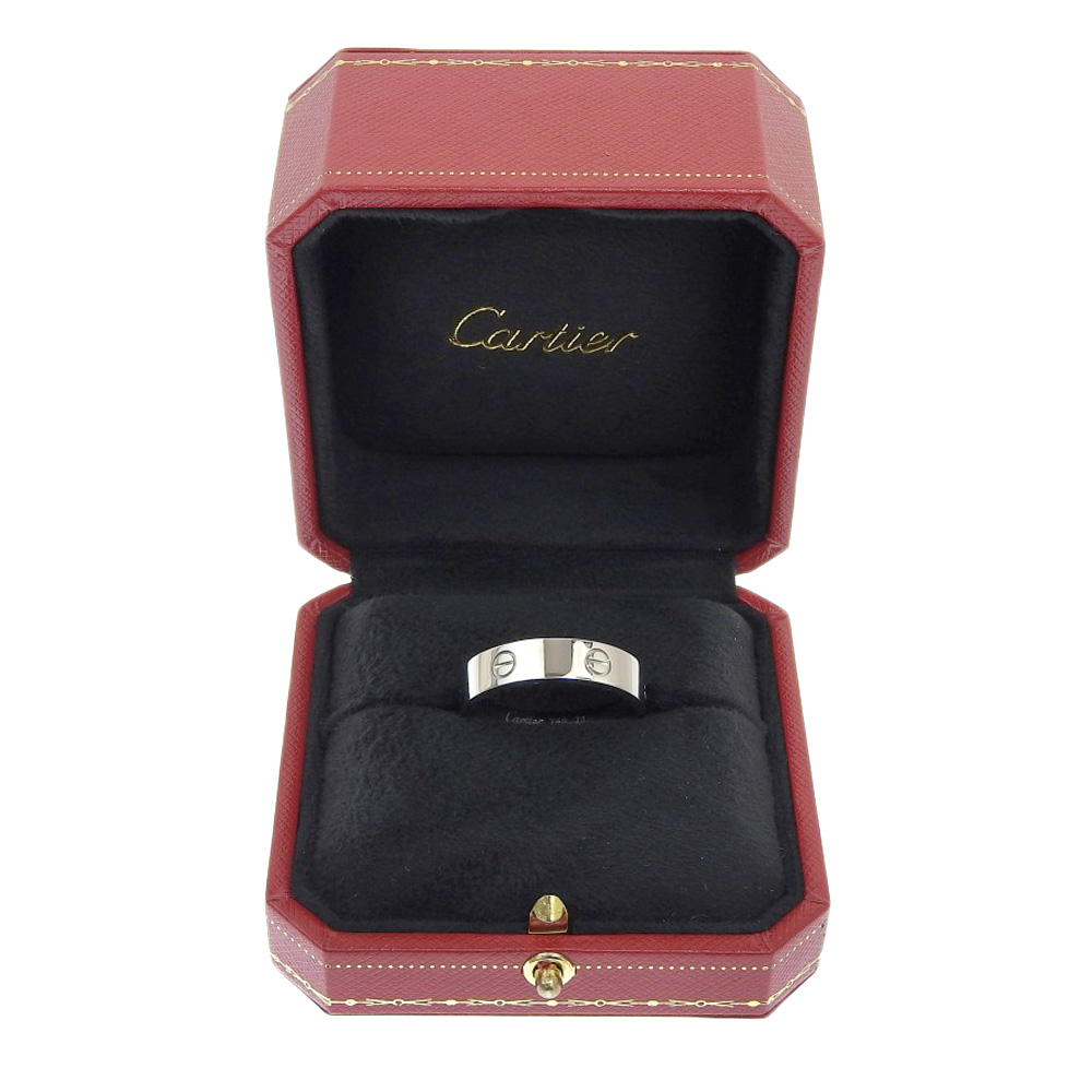K18カルティエラブリング　ホワイト　#57 2996K2506 CARTIER Love Ring Ring K18 white gold #13.6(US Size) 10.8g