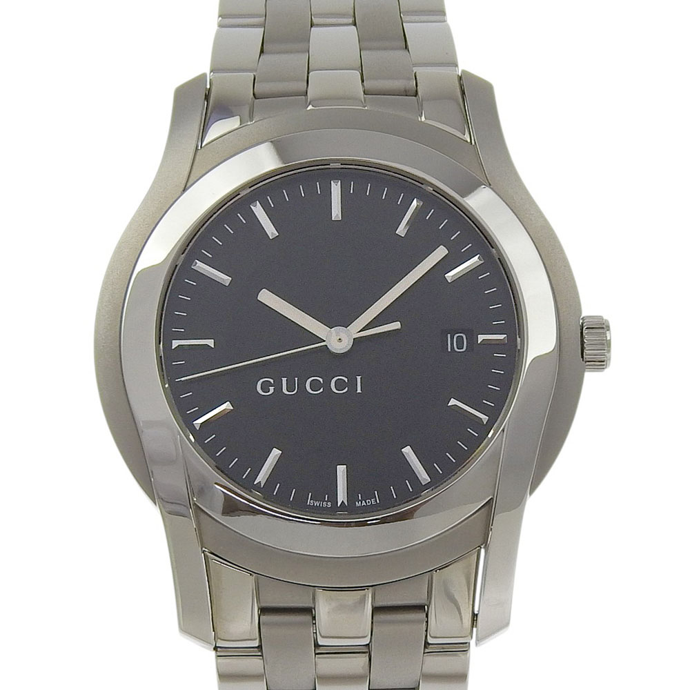 GUCCI 腕時計(クォーツ) 黒文字盤　5500XL GUCCI G class Watches 5500XL blackDial Stainless Steel Quartz