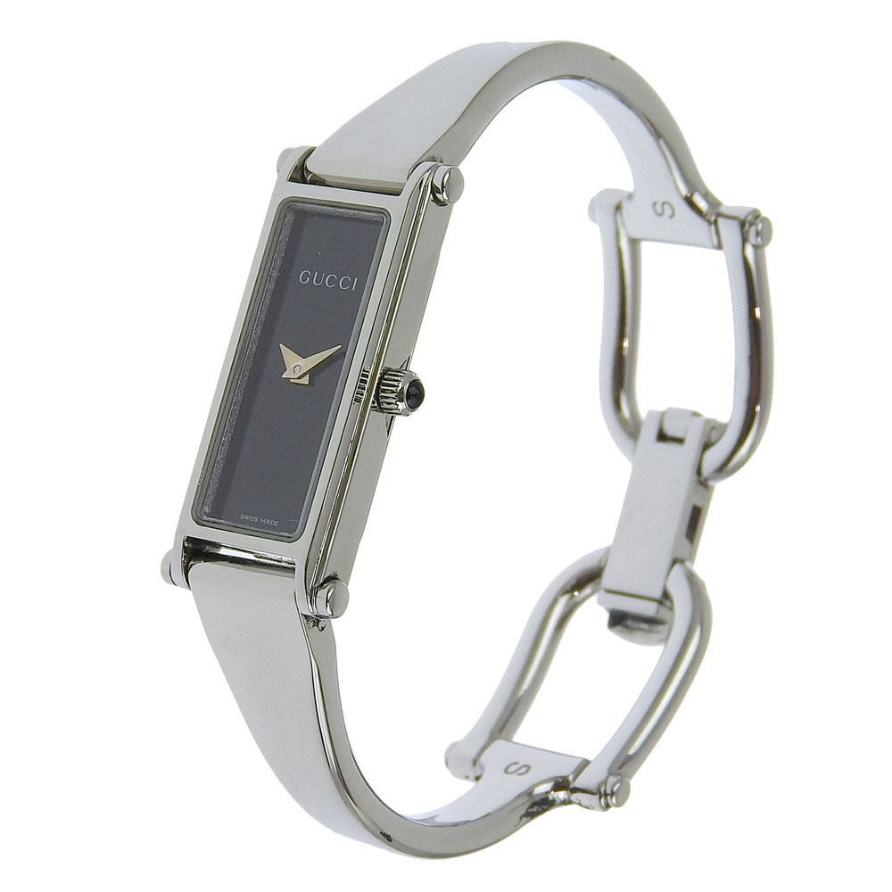 GUCCI Watches 1500L blackDial Stainless Steel Quartz Analog display Women GUCCI Watches 1500L blackDial Stainless Steel Quartz Analog  main image 2